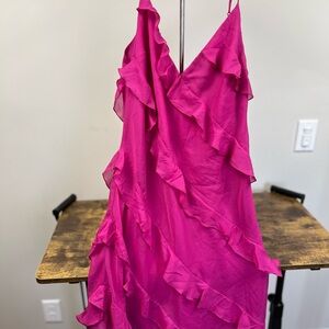 Abercrombie & Fitch Pink Asymmetrical Dress